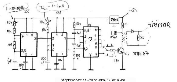 ajutor schema mai jos ,ce integerat poate cel ttl (5v) daca are cineva schema comanda unui tiristor