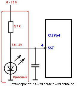 ANULARE PROTECTII INVERTOARE , MONITOARE SI LCD - oz964gn--pin 2 cu un led cu k - ELECTRONICA DE LA A la Z !